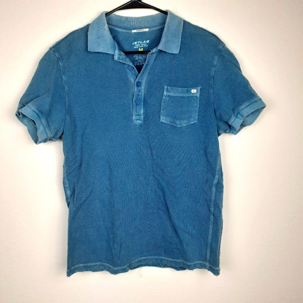 Jetlag Blue Medium Polo